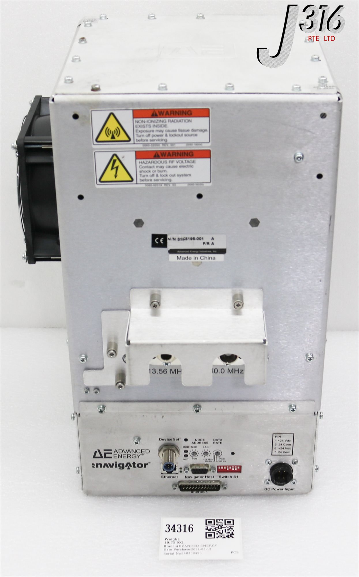 34316 ADVANCED ENERGY RF MATCH, NAVIGATOR, AMAT 0190-37824 3155195